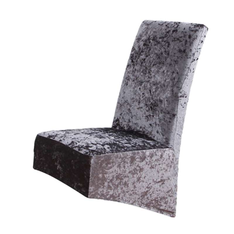 Crushed Velvet Seat Covers On 47, Black Crushed Velvet Dining Chair Covers
