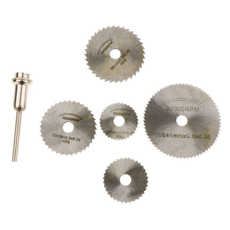 6pcs/set Circular Saw Blade Wood Metal Plastic Cutting Disc for Rotary Tool