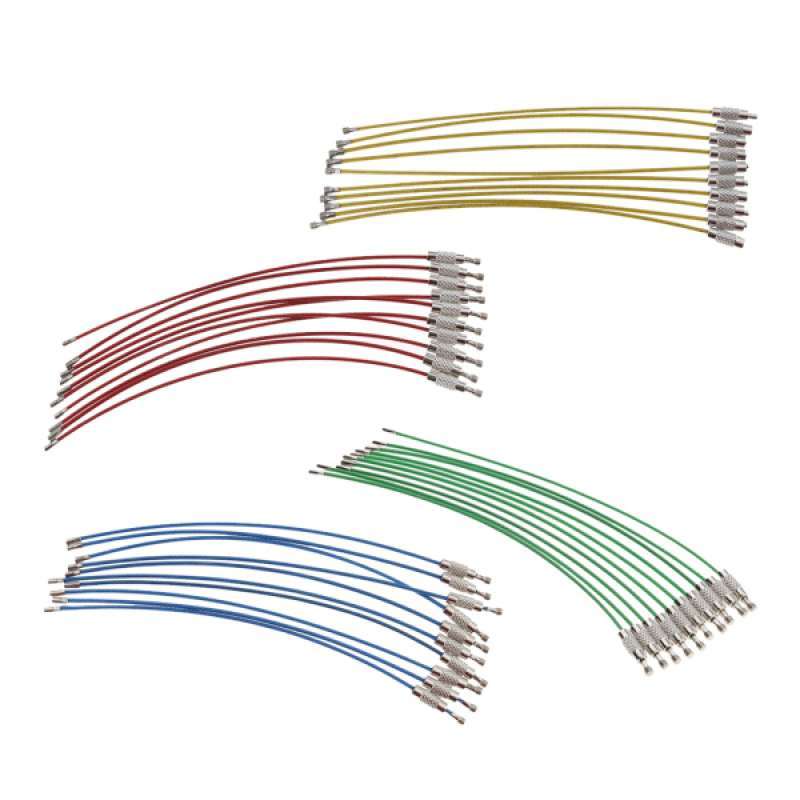Promo 40Pcs Cable Wire Loop Luggage Tag 