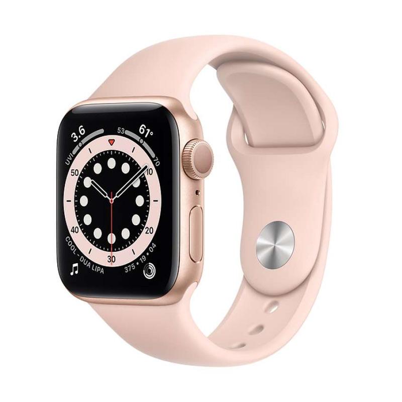 Jual Apple Watch Series 6 Gold Aluminum Case 40mm With Pink Sand Sport Band Gps Online Oktober 2020 Blibli Com