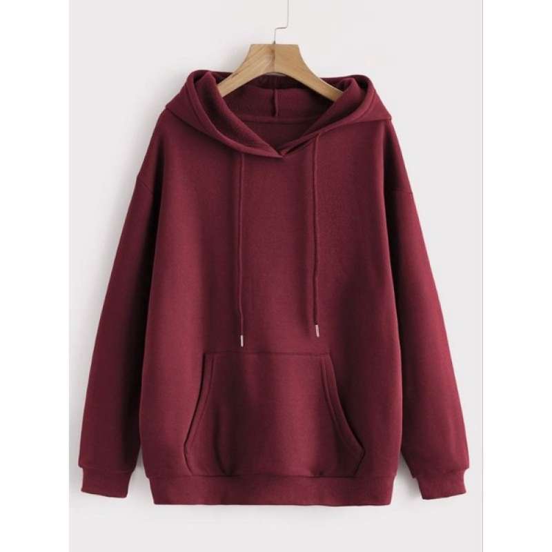 Jual Bisa COD Sweater Hoodie Polos SIZE M XXL Pria Wanita Bahan