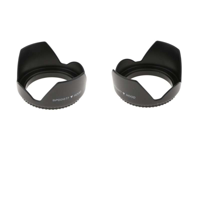 2 pieces 77mm flower lens hood for canon nikon panasonic sony pentax cameras