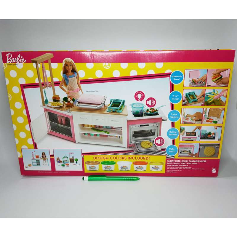 mattel barbie ultimate kitchen frh73 playset boneka