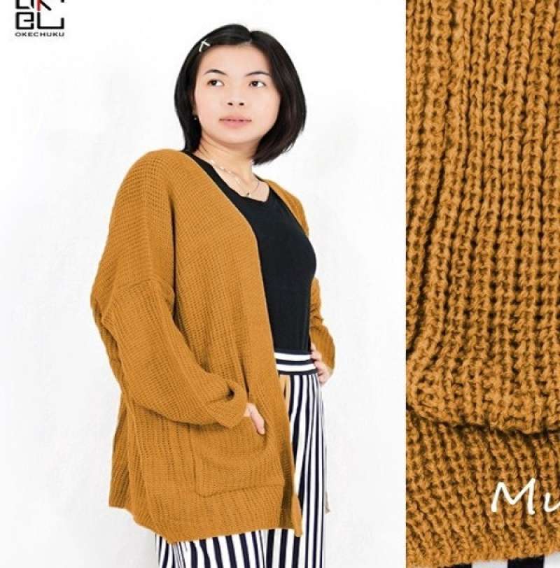 cardi rajut oversize
