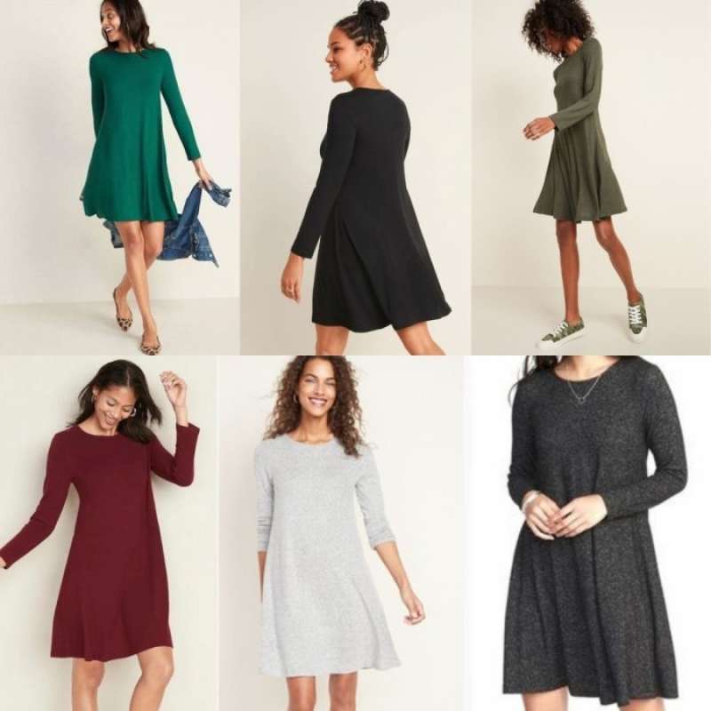 Old navy plush knit swing dress store