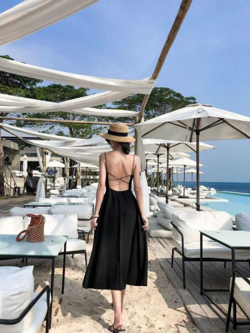 Dress pantai on sale