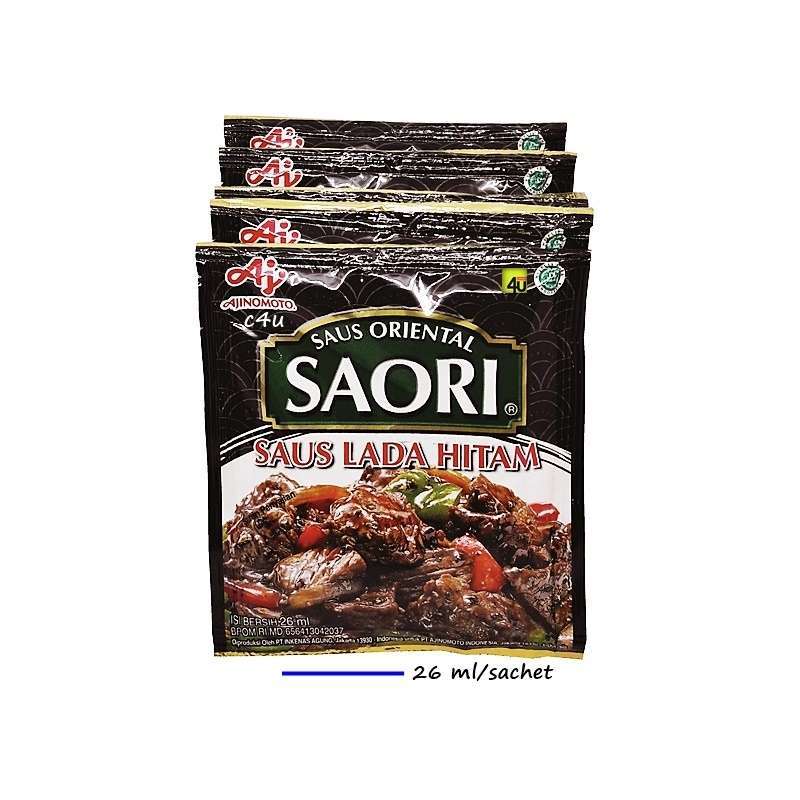 Jual Saori Saus Oriental Saus Lada Hitam 26 Ml Sachet Bumbu Instan Online Oktober 2020 Blibli Com