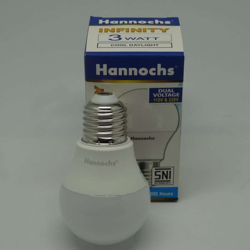 led hannochs infinity 3w lampu bolam bulb 3 watt putih lampu led bulb hannochs infinity 3watt hannochs infinity lampu led 3 watt