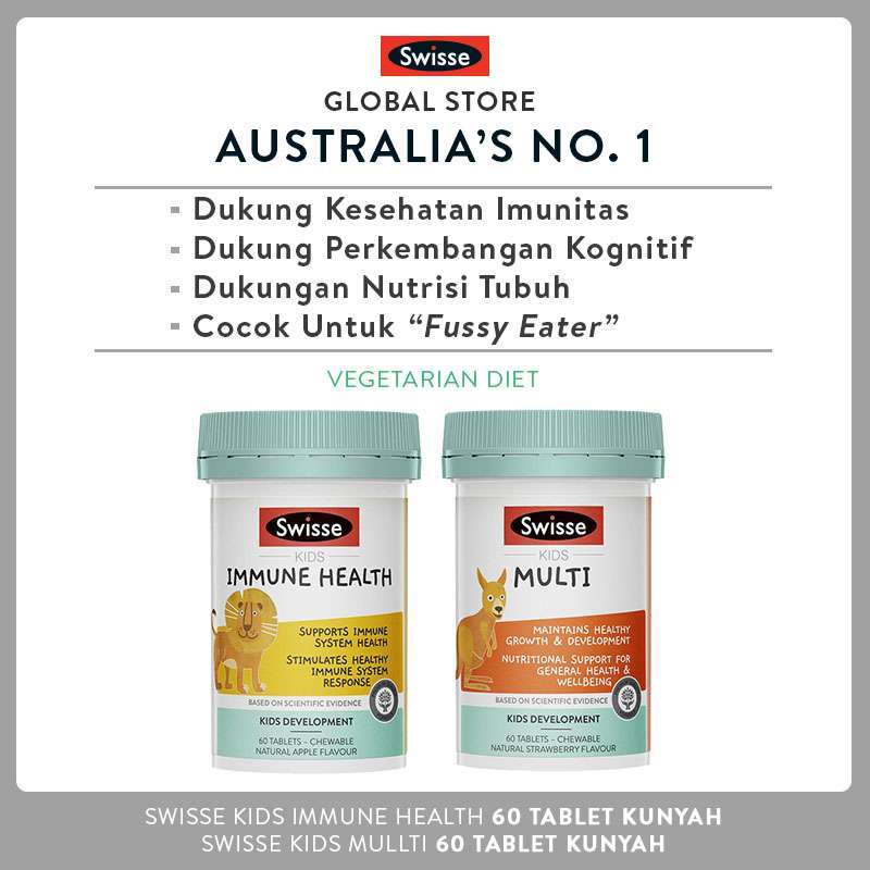 Jual Swisse Kids Immune Health 60 Tablet Swisse Kids Multi 60 Tablet Online November 2020 Blibli