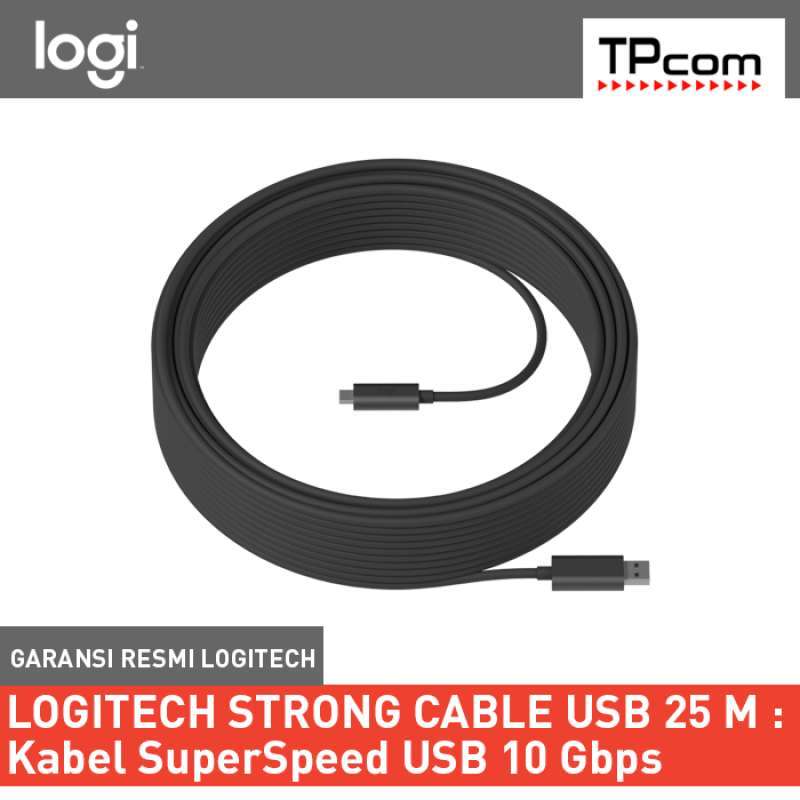 Logitech Strong USB Cable 25 meter Tap, Rally Camera, Meetup