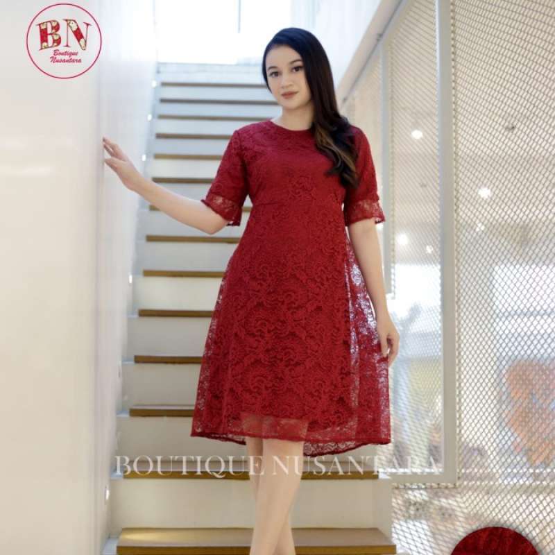 Dress lace cheap brokat
