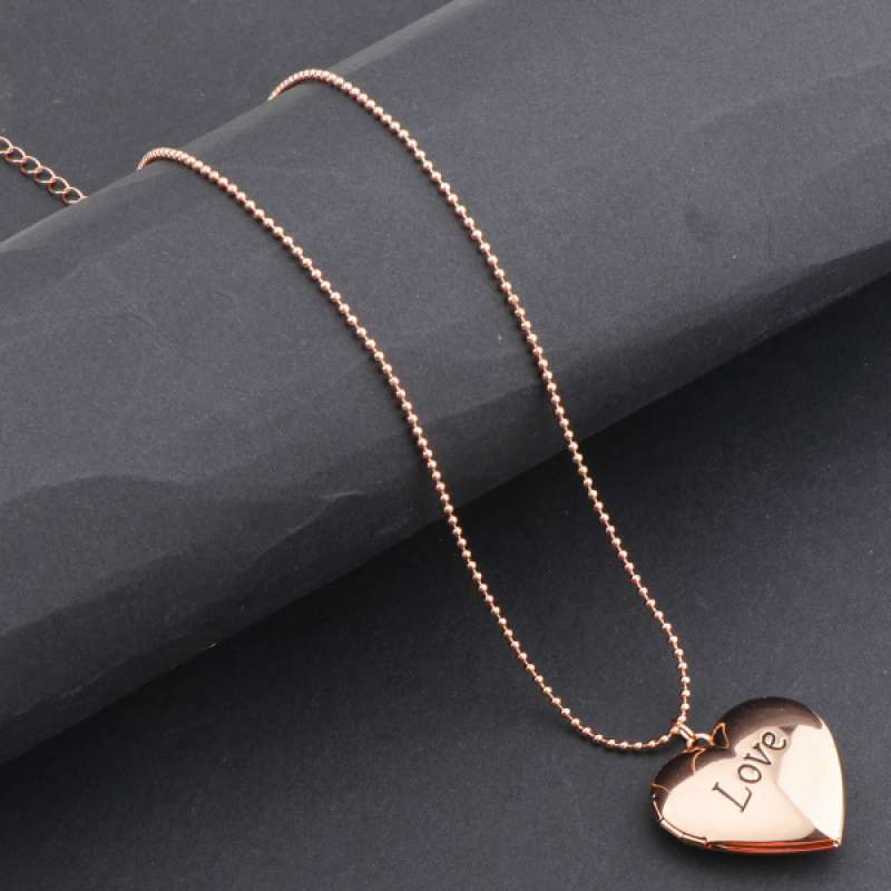 Promo Love Heart Locket Necklace 