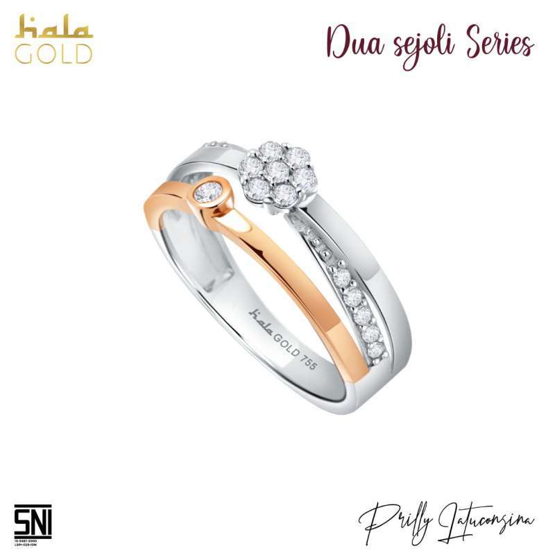 Jual Cincin Emas Dua Sejoli Hala Gold Prilly Maaf Sayang 3wz1024 Online Februari 2021 Blibli