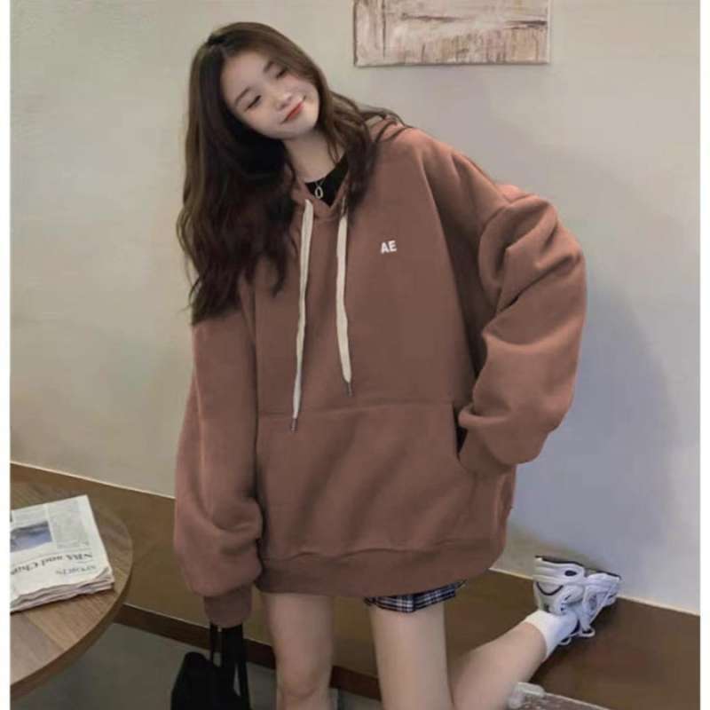 Jual Sweater Hoodie XXL AE Oversize Hodie Wanita Jumbo Oversized