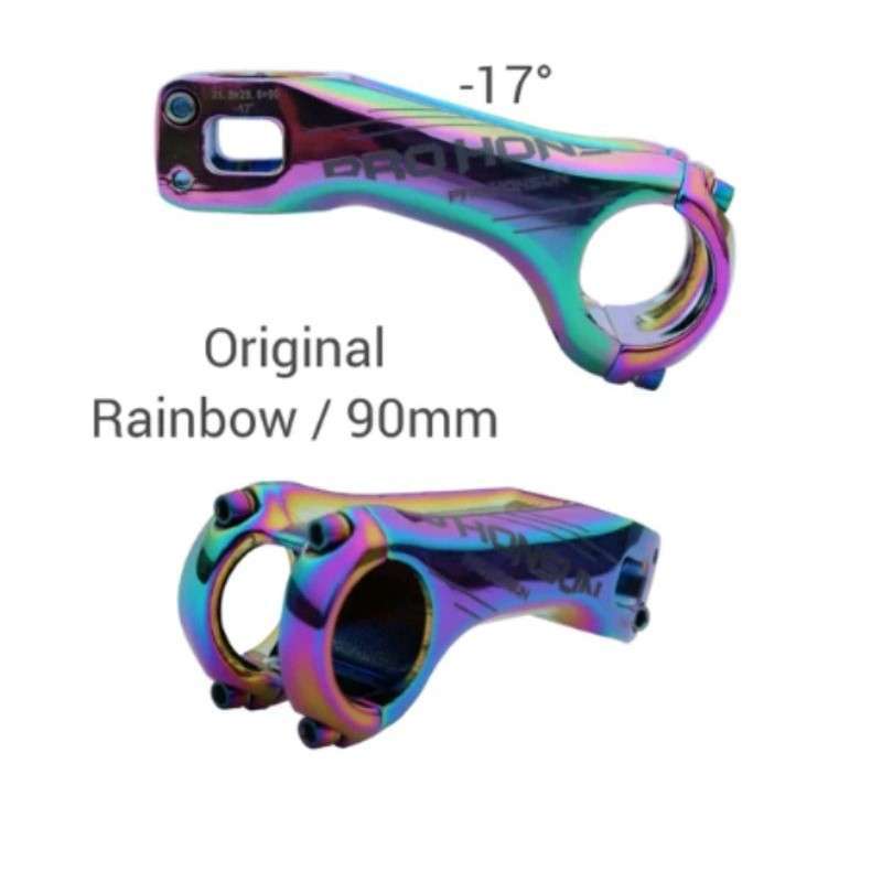 Jual Stem Pro Honsun Rainbow Pelangi 90mm Full Color . MTB XC 9cm
