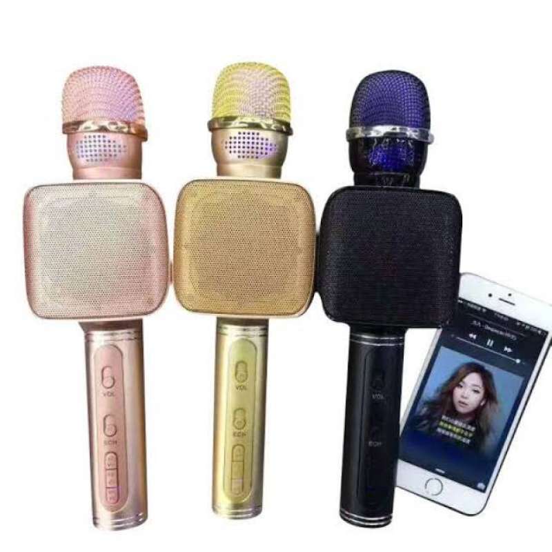 Jual Portable Bluetooth Karaoke Speaker Ys 68 Handheld Microphone Karaoke Machine Smart 3 In 1 Microphone For Android Ios Smartphone Tablet Laptop By Su Yo Online November 2020 Blibli Com