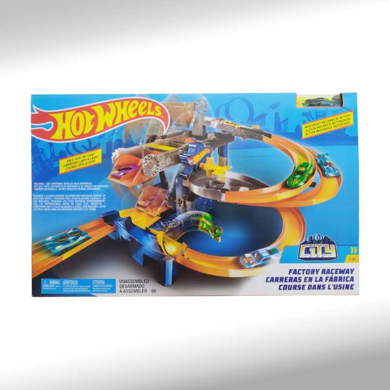 Jual Hot Wheels HotWheels City Factory Raceway Motorized Playset