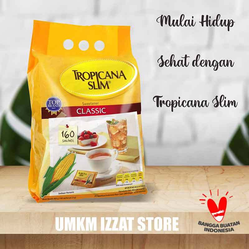 Promo Tropicana Slim Classic Gula Rendah Kalori Isi 100 Sachet Di Seller Umkm Izzat Store Kota Bekasi Jawa Barat Blibli