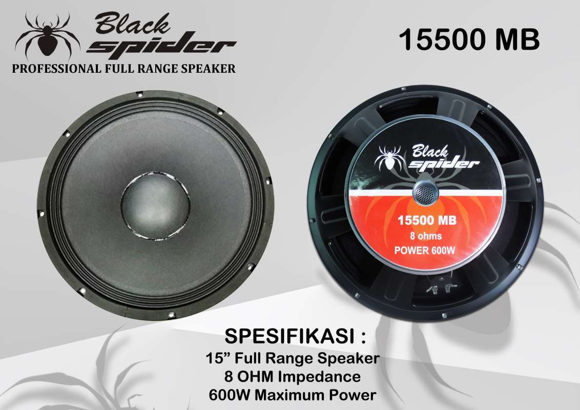 Jual Speaker 15 Baru Black Spider 15500 Mb Original 600w Online Februari 2021 Blibli