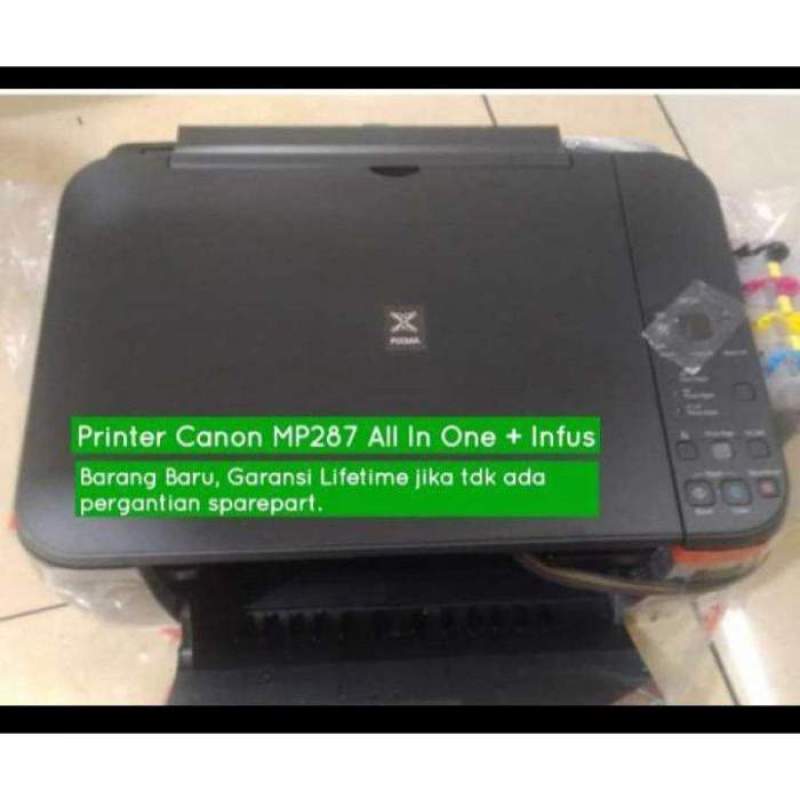 printer canon mp287 all in one plus infus tinta siap pakai