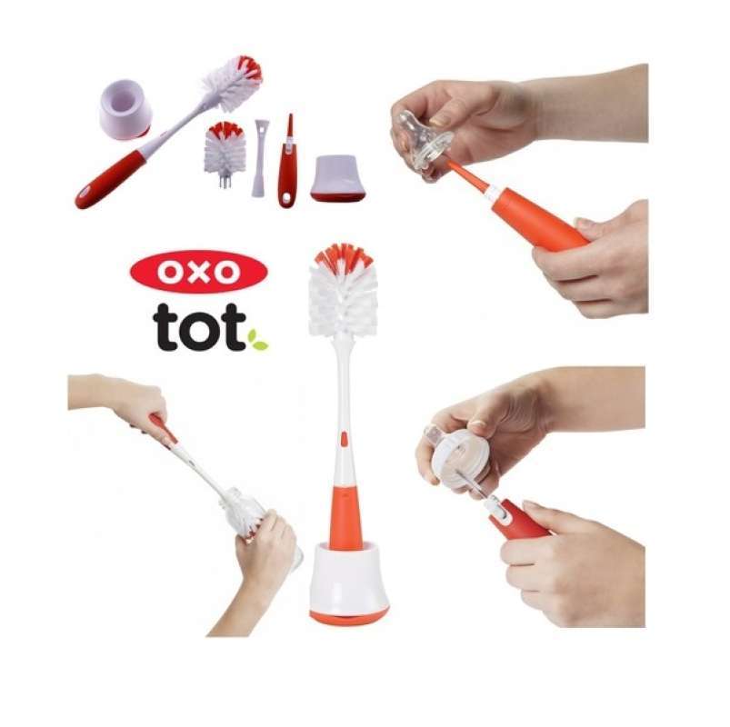  OXO Tot Bottle Brush with Nipple Cleaner and Stand