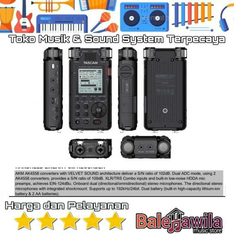Jual Professional Handheld Recorder Tascam Dr 100mkiii Dr100mk3 Dr100 Mkiii Original Tascam Dr100mkiii Handheld Digital Stereo Recorder Original Online November 2020 Blibli