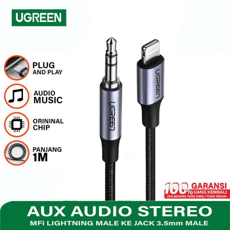 Ugreen Kabel iPhone Lightning to Jack Cable Mfi AUX Speaker