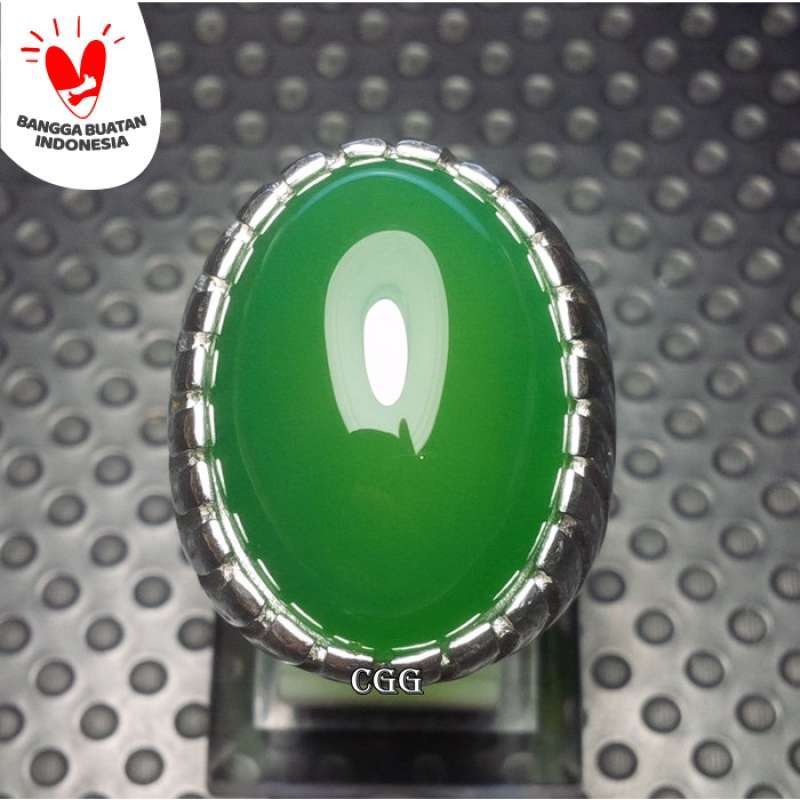 Jual Natural Green Chalcedony Ijo Garu Bodyglass Kristal Top Color Online November 2020 Blibli Com