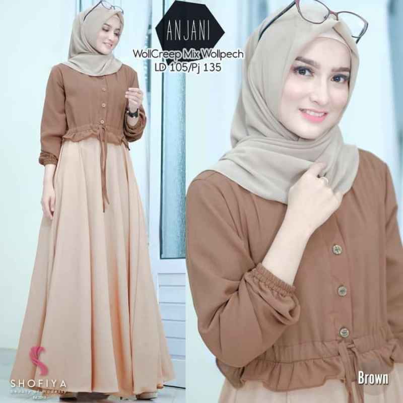 Jual Baju Gamis Syari Wanita Terbaru Zalea Dress Cantik Murah Kekinian Online Februari 2021 Blibli