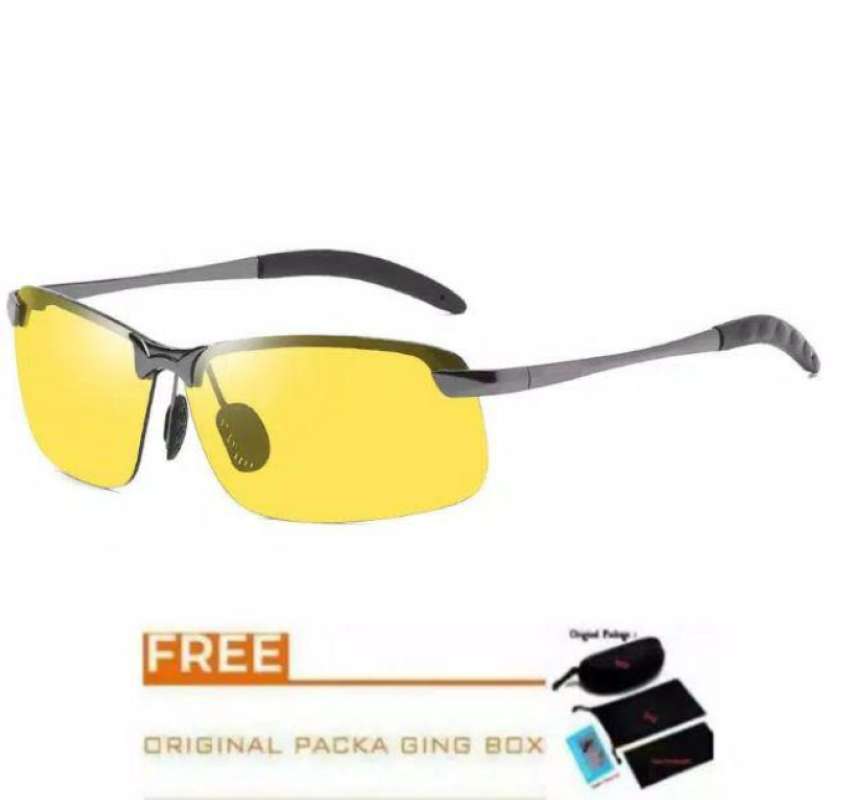 Jual Ioi Kacamata Hitam Pria Polarized Photocromic Uv400 Anti Silau Siang Malam Model Terbaru Online Mei 2021 Blibli