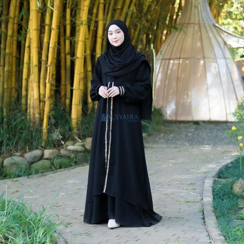 Jual Alsyahra Exclusive Gamis Abaya Iskandariyah Sifon Silk