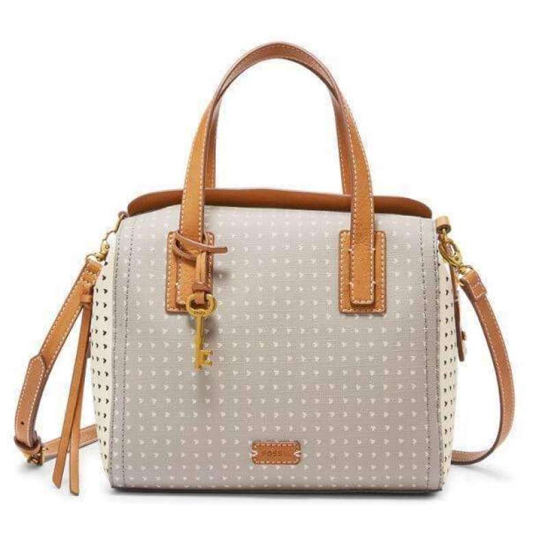 Fossil emma satchel black on sale