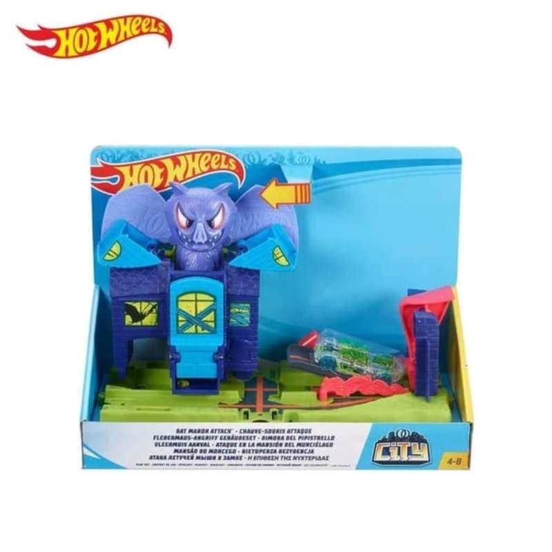 Hot wheels city on sale bat manor attack playset