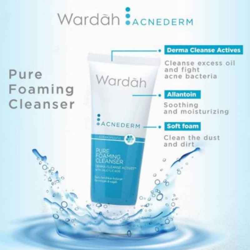 acnederm pure foaming cleanser