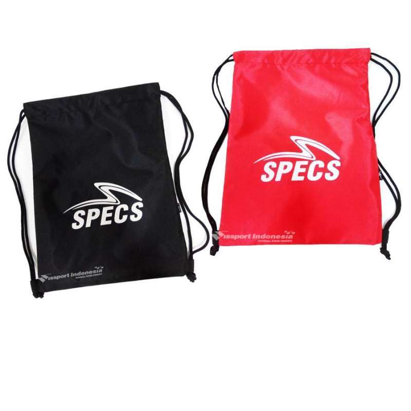 Jual Tas Serut String Bag Gymsack SPECS Hitam ASLI Murah gym sack