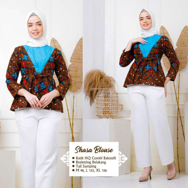 Jual Snoebel Sasha Jtr Atasan Blouse Batik Wanita Kombinasi Modern Online April 2021 Blibli