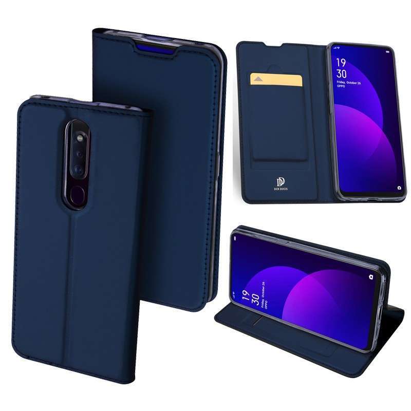 Flip Wallet Leather Dompet Kulit Cover Case Oppo F11 Pro F11Pro