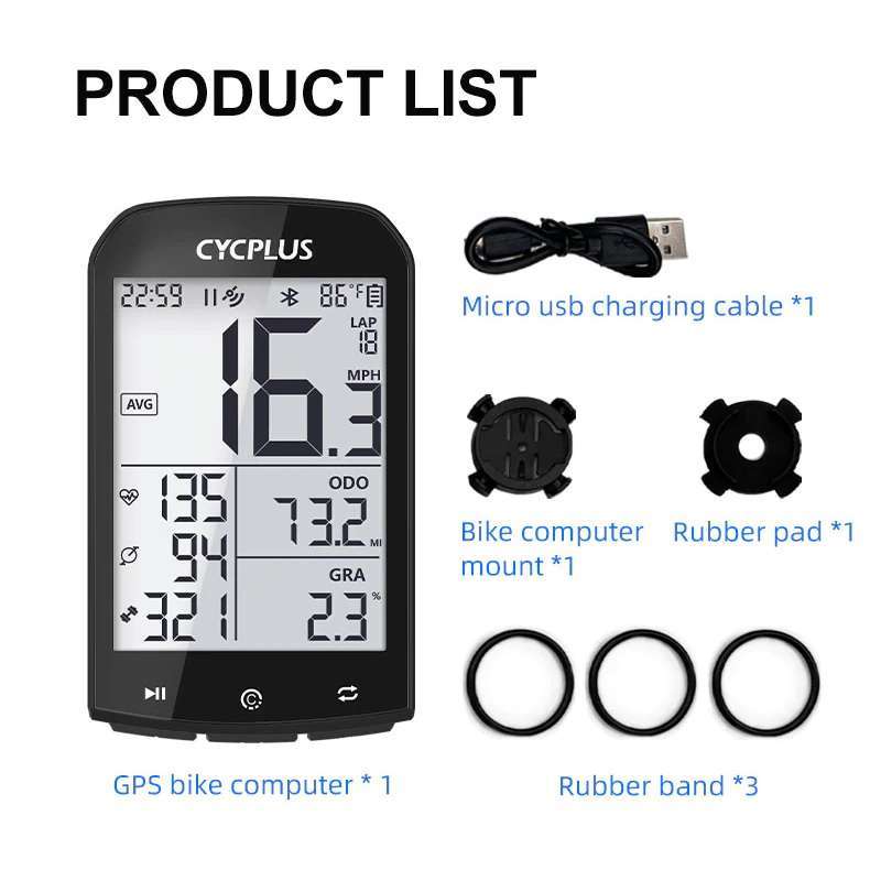 cycplus m1 gps bike cyclo computer speedometer bukan garmin wahoo bryton