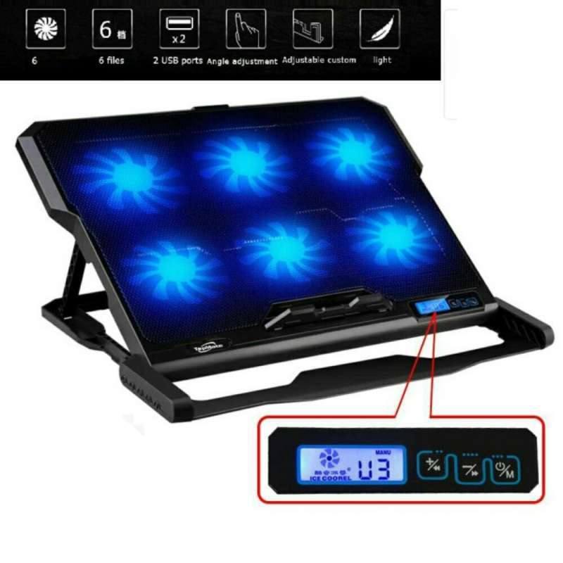 Jual Ice Cooler Cooling Pad Cooler Pad Laptop Gaming 6 Fan Online Desember 2020 Blibli