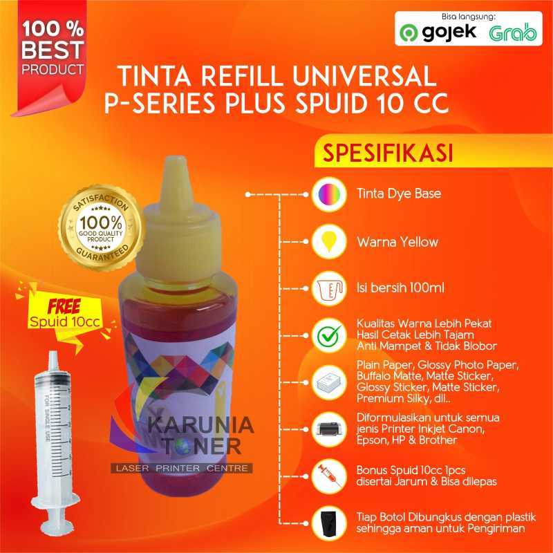 Tinta DYE P-Series 100 ML For HP Deskjet GT5820 GT 5820 GT52 GT51 NEW -  Kuning