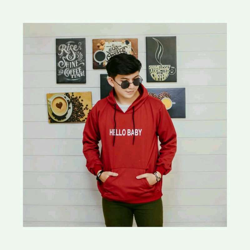 sweater hoodie hello baby