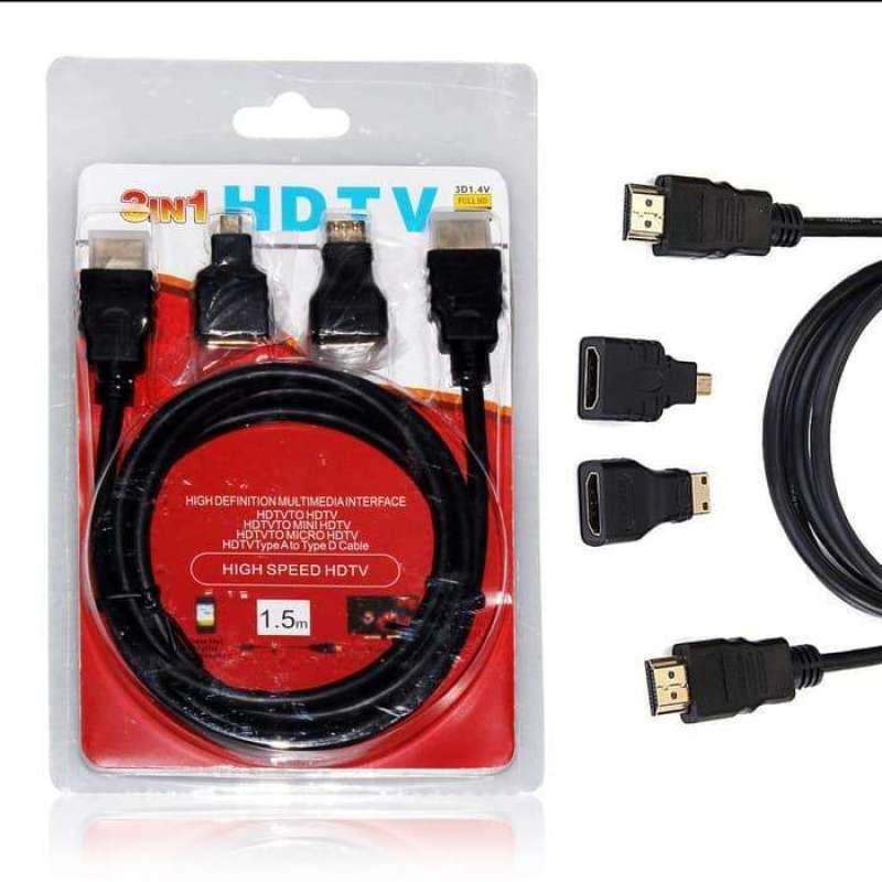 KABEL HDMI 3IN1 (HDMI MINI HDMI MICRO HDMI)