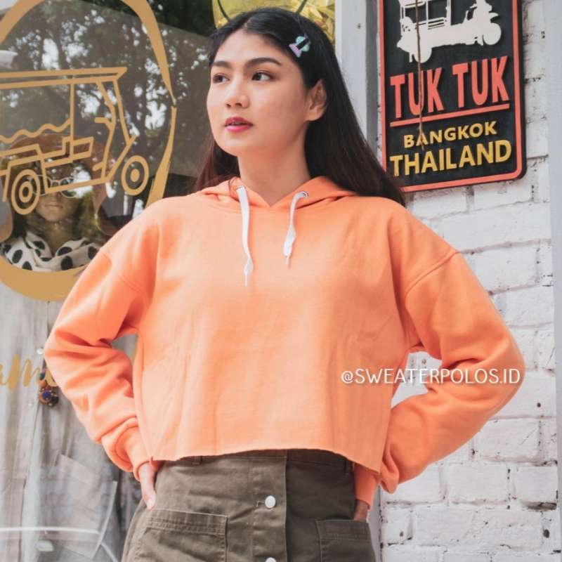Hoodie discount warna orange