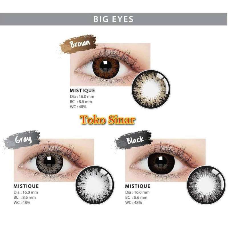 Jual Softlens Murah Lensa Kontak Mistique Diameter Besar 16 Mm Tanpa Minus Tersedia 3 Pilihan Warna Terbaru Oktober 2021 Harga Murah Kualitas Terjamin Blibli