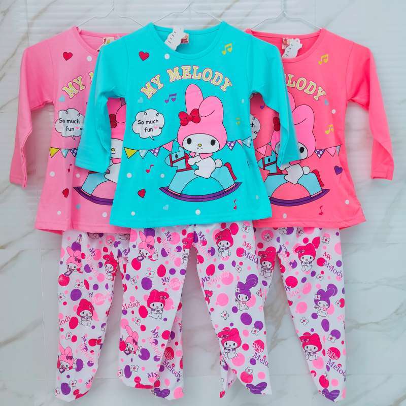 Setelan Baju Tidur Anak Perempuan Melody Terbaru Agustus 2021 Harga Murah Kualitas Terjamin Blibli