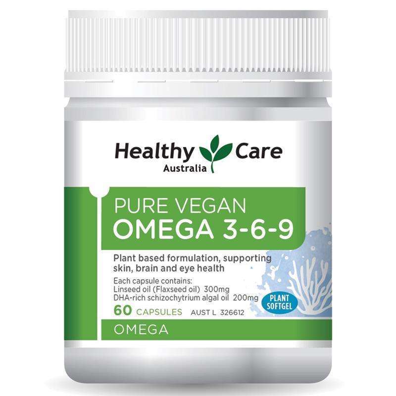 Promo [OMNIA BUNDLE OFFER] Healthy Care Pure Vegan Omega 3-6-9 [60 Capsules  X 2] di Seller Omnia Online Store - Australia | Blibli