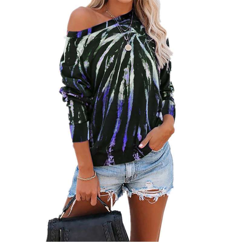 Promo Bluelans Women Tie Dye Sweater 