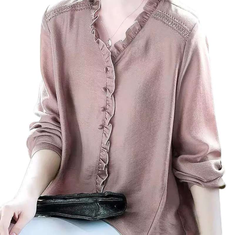 Promo Bluelans Spring Women Solid Color 