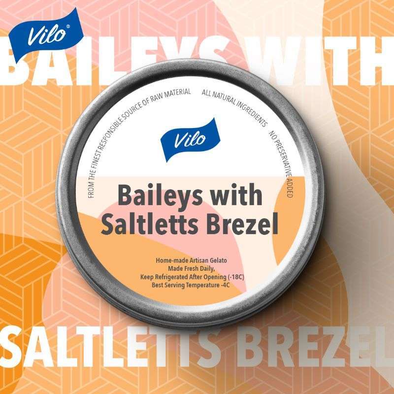 Jual VILO Gelato Big Size [500 mL] - BAILEYS WITH SALTLETTS ...