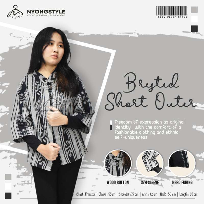 Jual Breasted Short Outer Short Outer Blazer Tenun Troso Outer Online Maret 2021 Blibli